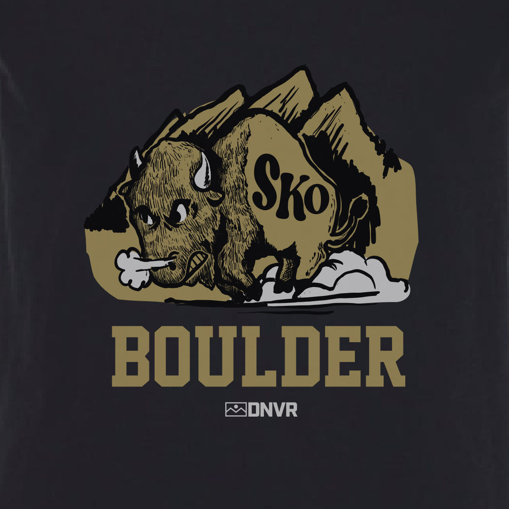 Vintage SKO Boulder Heathered Black tee - DNVR Locker