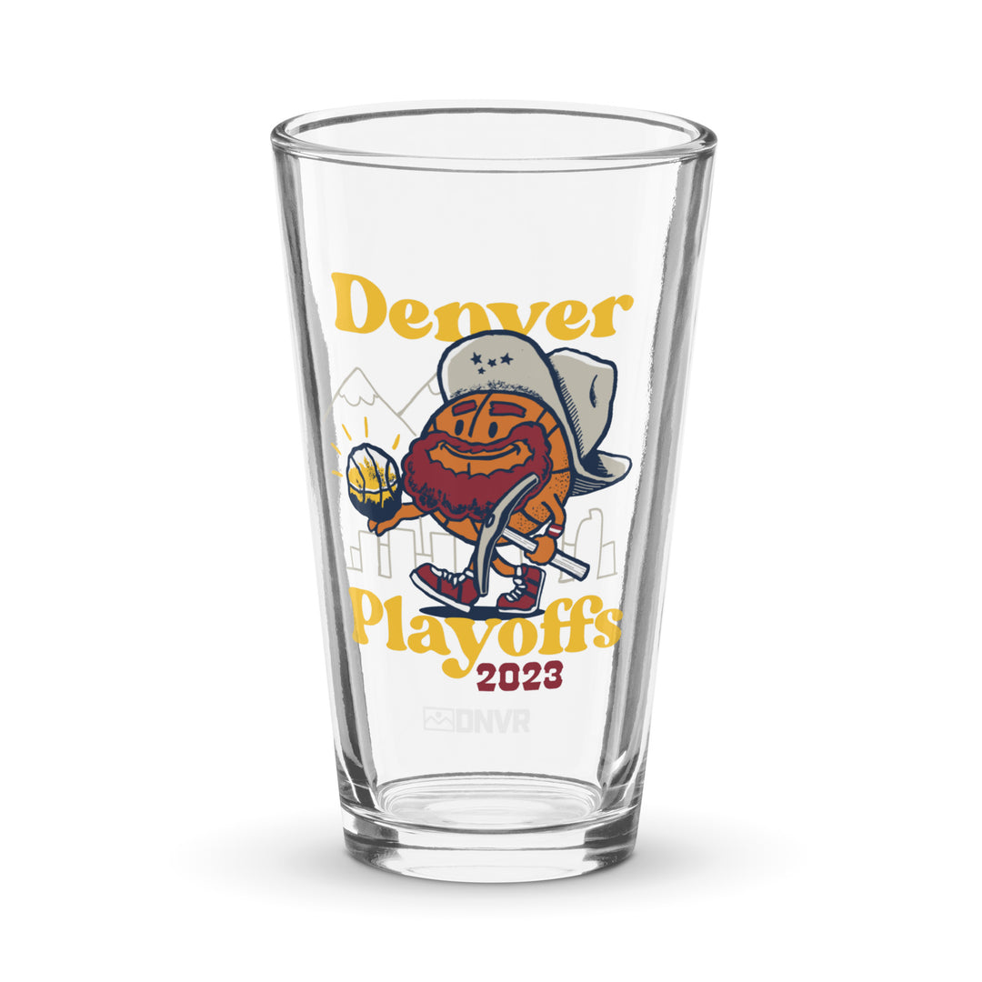 2023 Denver Basketball Playoffs pint glass - DNVR Locker