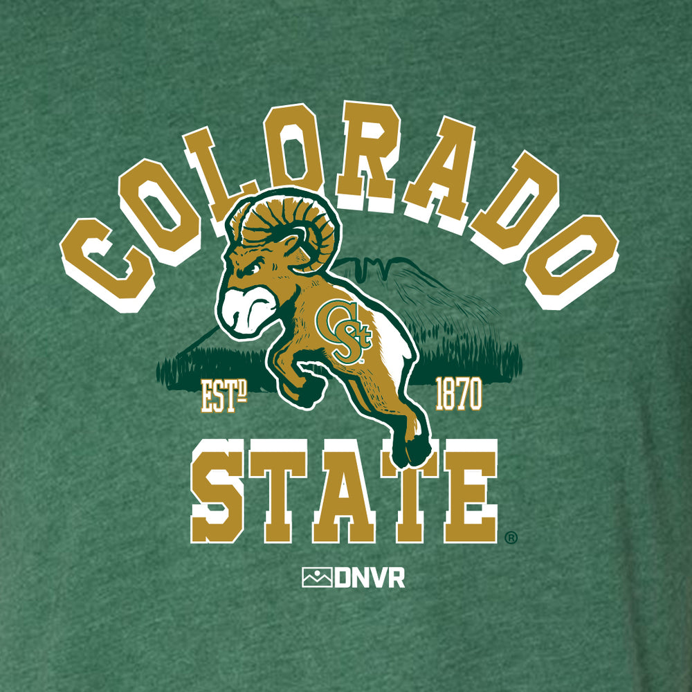 Officially Licensed Colorado State Rams Green Tee - DNVR Locker