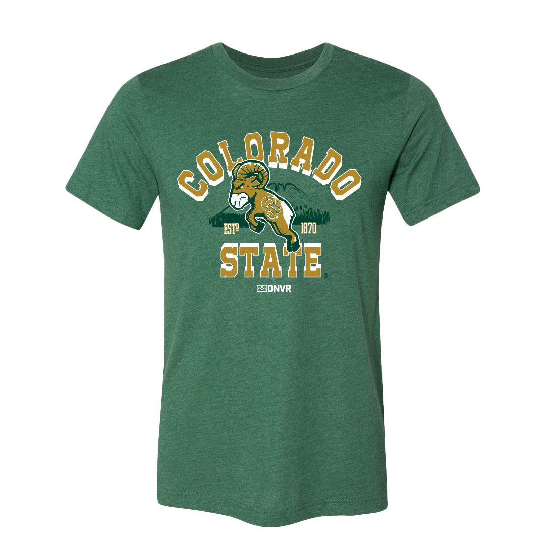 Officially Licensed Colorado State Rams Green Tee - DNVR Locker