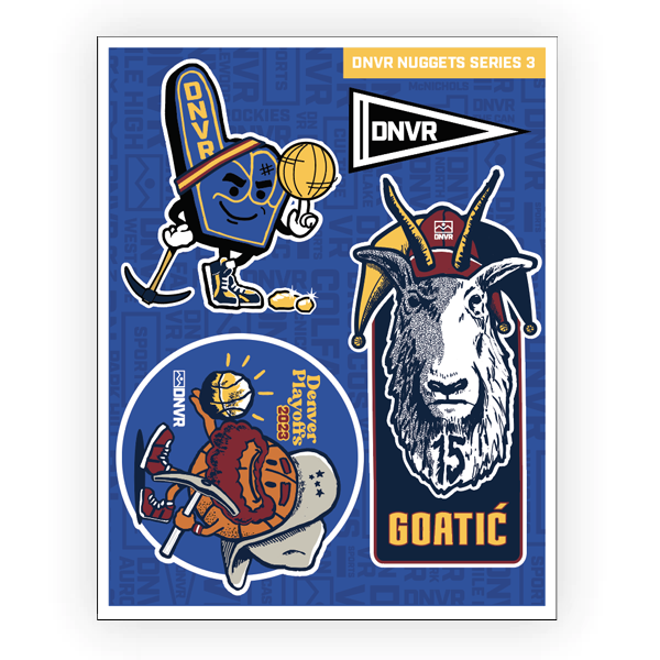Denver Basketball Sticker Pack - Series 3 - DNVR Locker