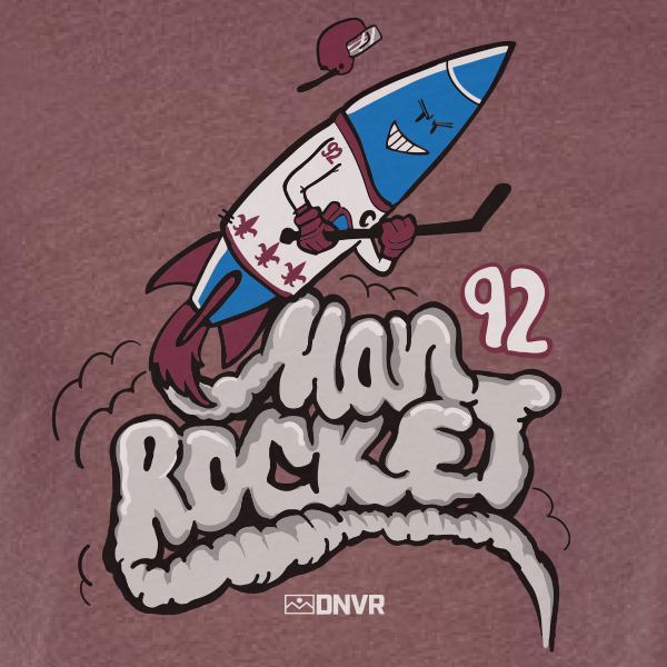 Man Rocket 92 Colorado Avalanche Shirt