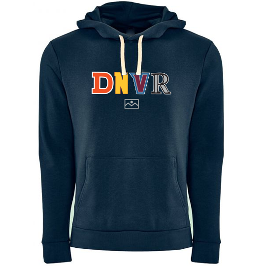 Denver Broncos New Era Team Tie-Dye Pullover Hoodie - Navy